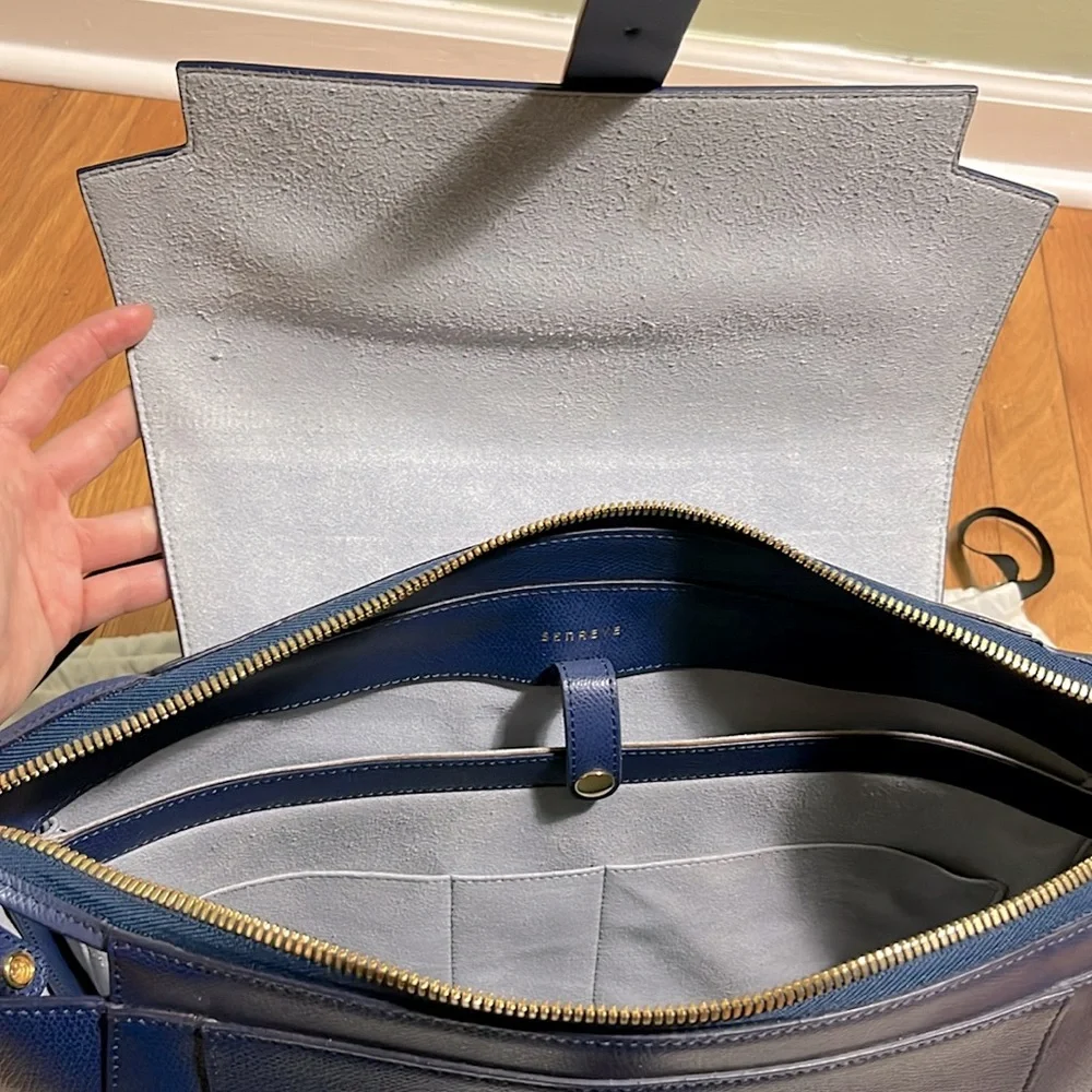 {{senreve}} Maestra Bag Pebbled Marine Large - Picture 15 of 16